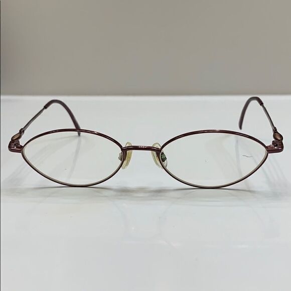 🌷Elle Eyeglass Frame Glossy Reddish Brown 🌷 - Picture 2 of 8